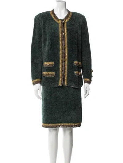 Pre-owned Adolfo Vintage 1970's Skirt Suit In Multi