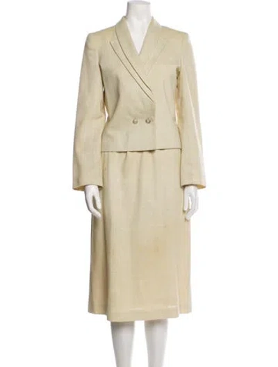 Pre-owned Adolfo Vintage 1980's Skirt Set In Neutral