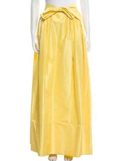 Pre-owned Adolfo Vintage 1980's Skirt In Yellow
