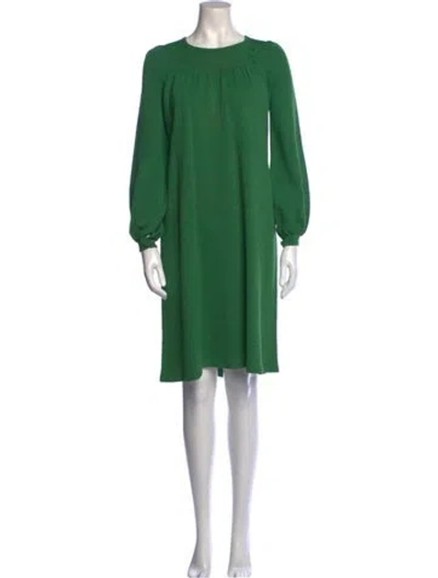 Pre-owned Adolfo Vintage Knee-length Dress In Green