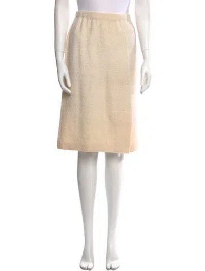 Pre-owned Adolfo Vintage Knee-length Skirt In Neutral