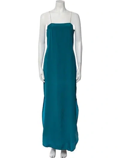 Pre-owned Adolfo Vintage Long Dress In Blue