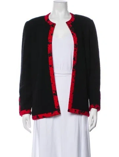 Pre-owned Adolfo Wool Evening Jacket In Black