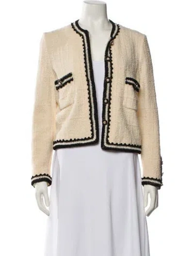 Pre-owned Adolfo Wool Jacket In Neutral