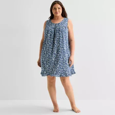 Adonna Womens Nightgown In Blue