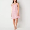 Adonna Womens Scoop Neck Sleeveless Nightgown In Pink
