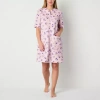Adonna Womens Short Sleeve Long Length Robe In Pink