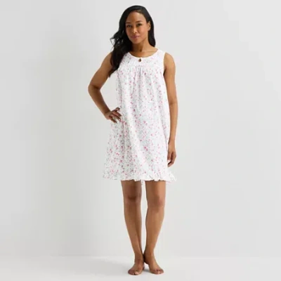 Adonna Womens Sleeveless Crew Neck Nightgown In Neutral