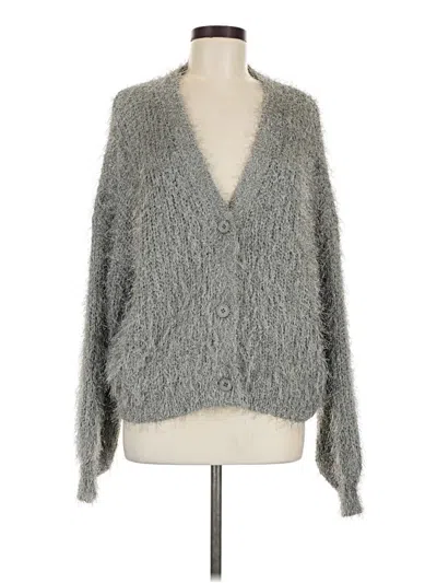 Pre-owned Adora Cardigan Sweater In Gray