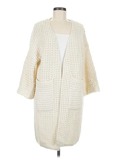 Pre-owned Adora Cardigan Sweater In Ivory