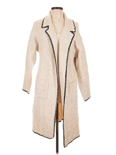 Pre-owned Adora Cardigan Sweater In Tan
