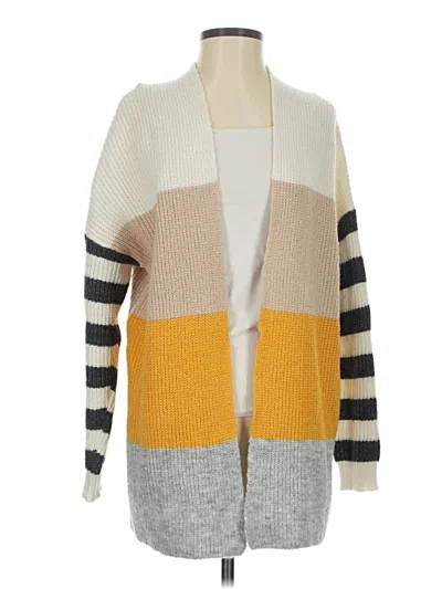 Pre-owned Adora Cardigan Sweater In Yellow