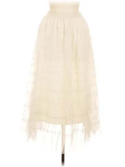 Pre-owned Adora Casual Skirt In White