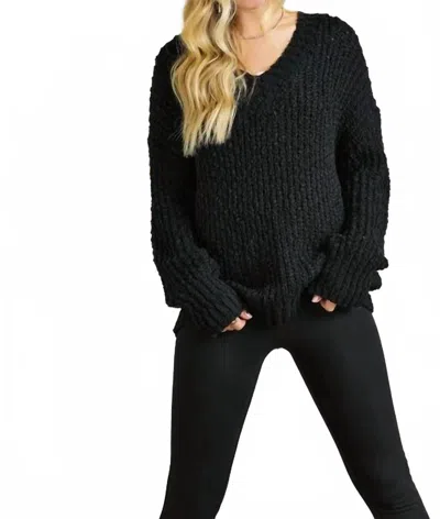 Adora Cozy Day Sweater In Black