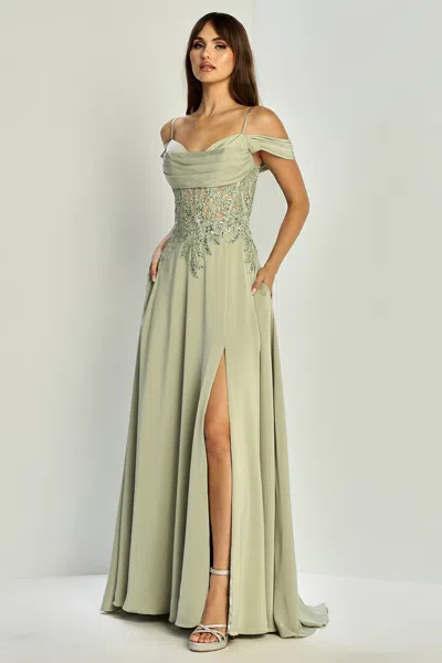 Adora Design 3251  Lace Prom Dress Sale In Green