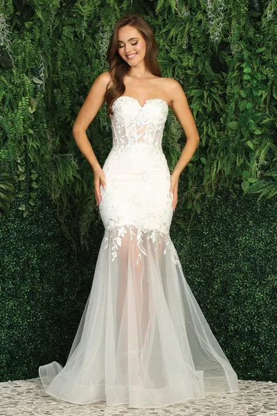 Adora Design Adora 3164 Long Glitter Mermaid Wedding Dress