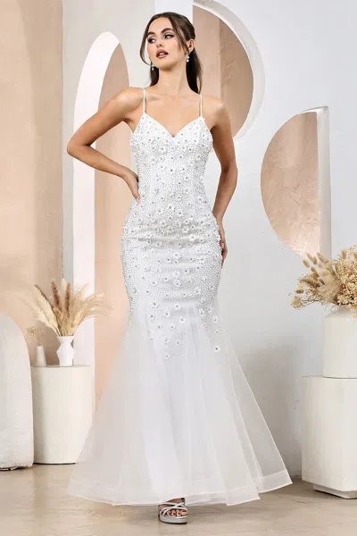 Adora Design Adora 3212 Long Mermaid Beaded Floral Wedding Dress