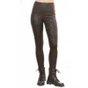 Adora High-waisted Active Leggings In Black Leopard Print In Multi