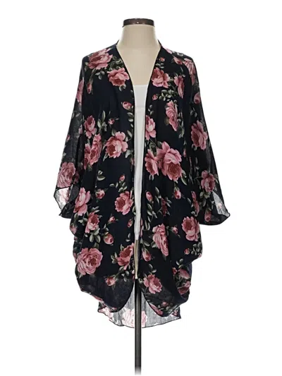 Pre-owned Adora Kimono In Black