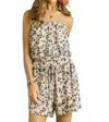 Adora Leopard Print Romper In Multicolor In White
