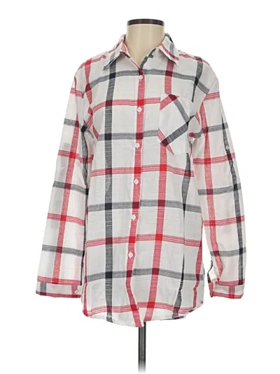 Pre-owned Adora Long Sleeve Blouse In Gray