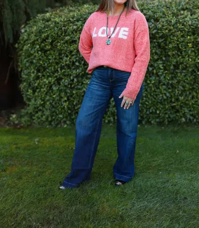 Adora Love Sweater In Pink