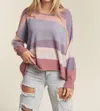 Adora Multi Stripe Sweater In Multi