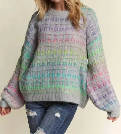 Adora Ombre Sweater In Grey