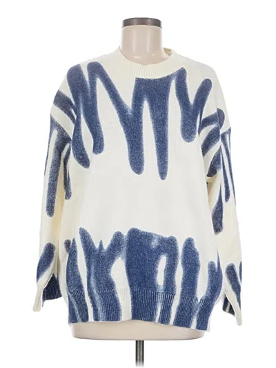 Pre-owned Adora Pullover Sweater In Blue