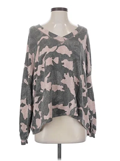 Pre-owned Adora Pullover Sweater In Gray