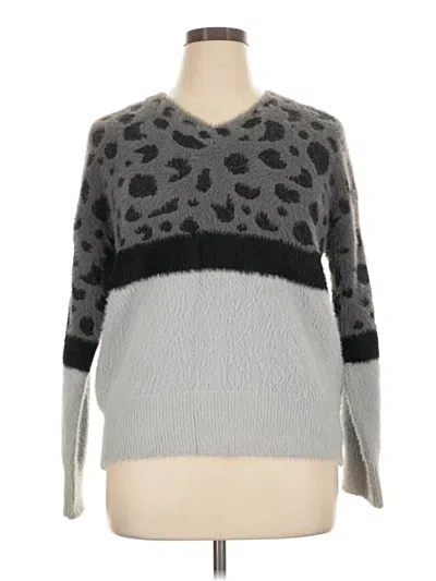 Pre-owned Adora Pullover Sweater In Gray