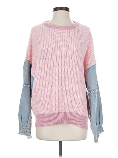 Pre-owned Adora Pullover Sweater In Pink