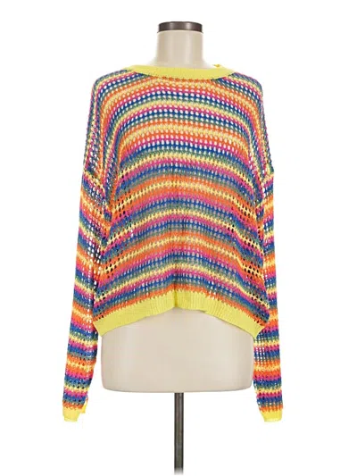 Pre-owned Adora Pullover Sweater In Yellow