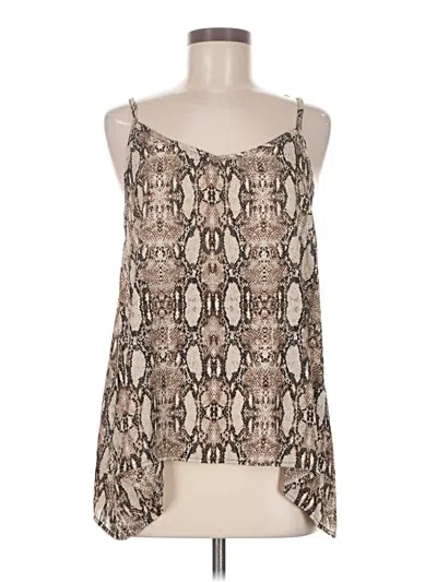 Pre-owned Adora Sleeveless Blouse In Brown