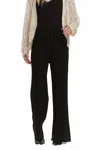 Adora Wide Leg Knit Pants In Black In Black