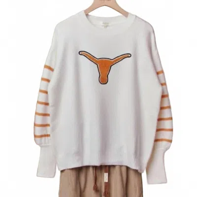 Adora Women's Texas Inspired Sweater In White