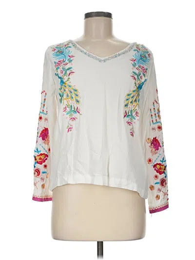 Pre-owned Adore 3/4 Sleeve Blouse In White