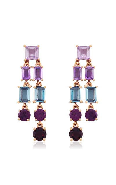 Adore Adorn Skydrop Chandelier Earrings In Multi