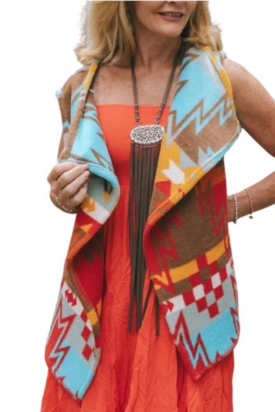 Adore Aponi Vest In Multi Desert Sand