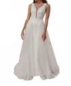Adore By Justin Alexander Alima Wedding Gown In Ivory/latte In White