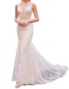 Adore By Justin Alexander Minka Wedding Gown In Ivory/nude In Multi