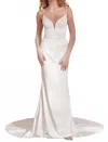 Adore By Justin Alexander Skylar Wedding Gown In Ivory/nude In White