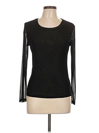 Pre-owned Adore Long Sleeve Top Black Keyhole Neckline Tops