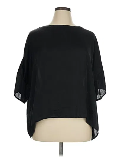 Pre-owned Adore Me 3/4 Sleeve Blouse In Black