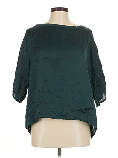 Pre-owned Adore Me 3/4 Sleeve Blouse In Blue