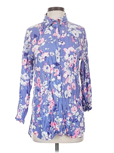 Pre-owned Adore Me 3/4 Sleeve Blouse In Blue