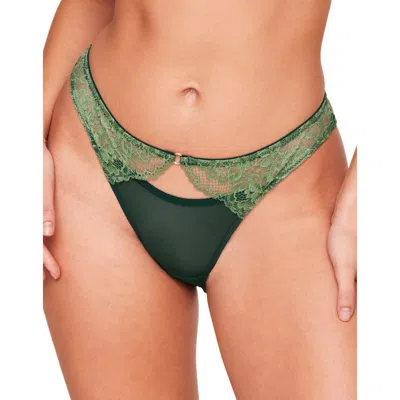Adore Me Abella Cheeky Panties In Dark Green