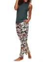 Adore Me Alania Women's Pajama Tank & Pants Set In Novelty White