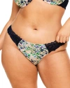 Shop Adore Me Aleena Thong Panties In Floral White