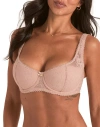Adore Me Alexiane Push Up Balconette Bra In Pink
